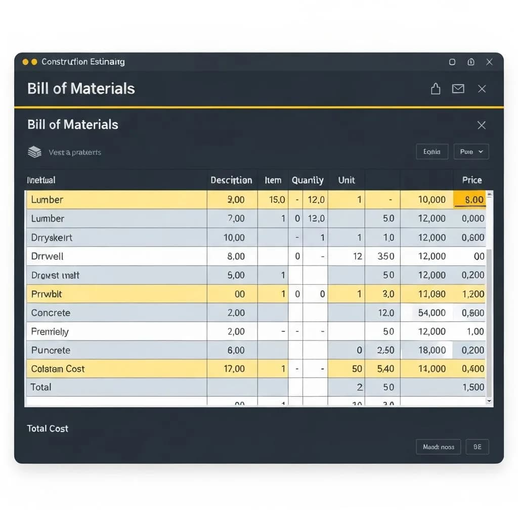 Review BOM screenshot